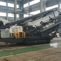 Station de concassage à mâchoires mobile 120~650T/h, taille d'alimentation ≤760mm, concasseur de minerai mobile pour l'exploitation minière, la pierrierie sur site et la production d'agrégats