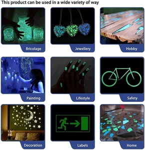 Photoluminescent Glow-màu xanh lá cây phát sáng phát sáng bột cho nhựa Epoxy và sơn 20 năm tuổi thọ - Product Image 4