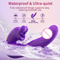 Vibrateur G-Spot étanche à 7 vitesses alimenté par USB, masseur lécheur 3-en-1, vente en gros exclusive B2B