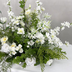 Evento Pasarela Arreglo de flores Plantas bolas de flores artificiales corredor de pasillo a granel para boda - Product Image 5