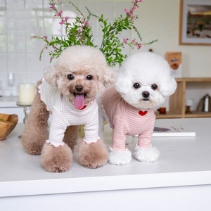 قميص جديد مخطط مناسب للخريف والشتاء مناسب للكلاب الأليفة وهو ملابس كاجوال ومريحة - Product Image 3