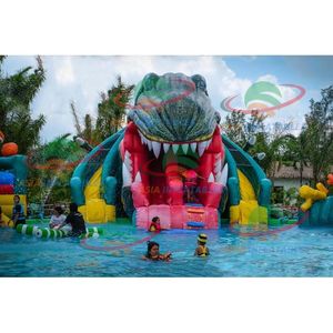 Taman Hiburan Air Bergerak Luar Ruangan Aqua <span class=keywords><strong>Park</strong></span> Desain Baru Taman Air Dinosaurus Tiup - Product Image 2