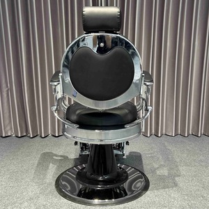 Wholesale Professional Latest Retro Style Heavy Duty Men's <b>Silver</b> Barber <b>Chairs</b> Styling <b>Chairs</b> Salon <b>Chair</b> Hairdressing Barber - Product Image 5