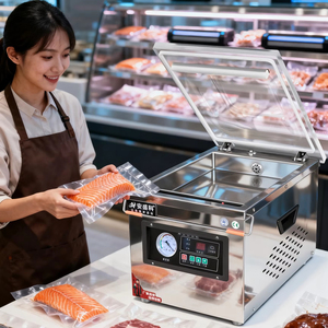 Machine de mise sous vide automatique de bureau compacte en acier inoxydable Ansenco pour viande, poisson, fruits de mer, légumes et produits chimiques - Product Image 1