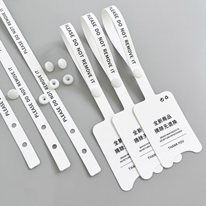 Etiqueta colgante troquelada <span class=keywords><strong>con</strong></span> textura de lino, doble borde festoneado, collage de fotos, <span class=keywords><strong>cinta</strong></span> blanca, cierre a presión, etiqueta de <span class=keywords><strong>ropa</strong></span> de moda urbana - Product Image 3