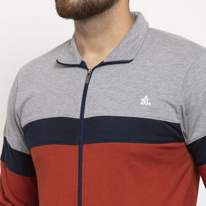 คอลเลคชั่นฤดูหนาวชุดวอร์มผ้าฝ้าย100% ของผู้ชายชุดวอร์มออกแบบได้ตามต้องการพร้อมซิป - Product Image 4