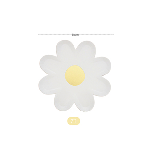 Margarita Picnic pequeña flor tirar bandera plato de papel para fiesta de cumpleaños de los niños decoración de la boda graduación/Celebración pastel - Product Image 4