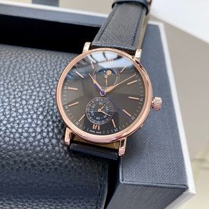 Relojes Mecánicos de Alta Calidad a la Moda, Reloj de Pulsera con Diseño de Fase Lunar y Correa Negra, Gran Venta - Product Image 5