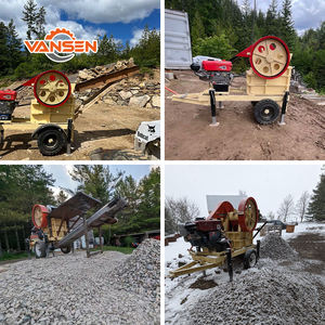 Kleiner tragbarer Asphalt-Steinbrecher Schlepp barer Steinbrecher Erz backen brecher - Product Image 5