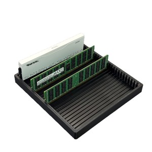 <b>Memory</b> Module Storage <b>Box</b> 25 Slots for DDR5 Server RAM Desk Organizer Black Rectangle Stackable Neatening Tray - Product Image 1