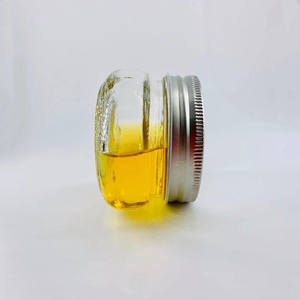 150ml 5オンス広口フラット形状可愛いフルーツジャム蜂蜜ベビーフードチーズケーキキャビア鳥の巣ガラス瓶ふた付き - Product Image 3