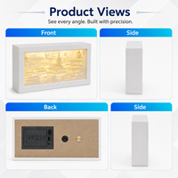 Luces Nocturnas Portátiles de Fábrica, Caja de Sombra de Papel 3D LED Personalizada, Marco de Fotos con Luz, Funciona con Batería, para Decoración del Hogar