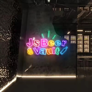 Fast Delivery Dropshipping Decoracion Acrylic Neon Light Sign Custom Logo Custom <b>Led</b> Neon Sign Round Neon Sign - Product Image 1