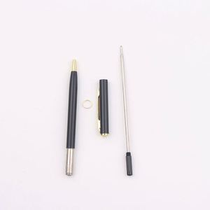 Stylo à bille en acier inoxydable, encre noire, doré, idéal pour un cadeau - Product Image 2