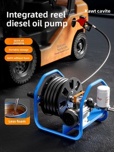 Pompa Elettrica per Olio Diesel 12V/24V/220V, Pistola di Rifornimento Senza Schiuma per Autocisterne con Misuratore SMJPB-001 K39 - Product Image 2