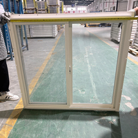 Ventana Corredera Simple de Vinilo Blanco Serie 62 de ANHUI WEIKA con Mosquitera, Estilo Americano, Tamaños Personalizados