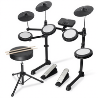 Kit de Batterie Électronique Complet Cinq Fûts Trois Cymbals pour Adultes et Enfants, Vente en Gros