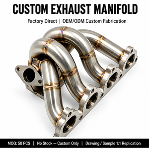 Performance Modified 304 Stainless Steel <strong>Tuning</strong> Exhausted Systems T3 <strong>T4</strong> Turbo Manifold Custom Service Only - Product Image 1