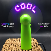 Ventilateur portable à LED programmable MoonlitGlow OEM ODM avec affichage personnalisé, idéal pour les événements, les cadeaux et la publicité
