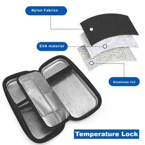 Kustom Logo EVA Insulin Injeksi pendingin tas dengan kemasan es untuk pasien <span class=keywords><strong>diabetes</strong></span> perjalanan portabel aluminium Foil kotak penyimpanan - Product Image 4