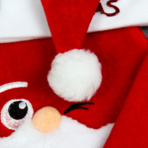 قبعة سانتا كلوز مطرزة بنمط كرتوني بالجملة قبعات عيد الميلاد للأطفال البالغين - Product Image 2