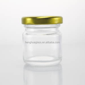 Hot Bán <span class=keywords><strong>30Ml</strong></span> 1Oz Vòng Rõ Ràng Lọ Thủy Tinh Cho Mứt Mật Ong Dưa Thực Phẩm Lưu Trữ Với Kim Loại Nắp Ủng Hộ Đám Cưới - Product Image 3