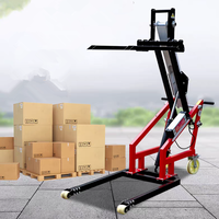 Empileur de chariot élévateur électrique Petit chariot élévateur à fourche Manivelle Portable Chargement et Déchargement Camion Logistique Transporteur Ascenseur Hydraulique
