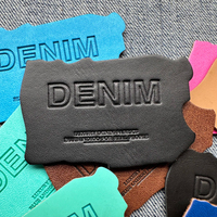 Nouvelle collection Printemps-Été : Étiquette en cuir personnalisable DIY pour vêtements écologiques, avec lettrage et gaufrage en creux ou en relief