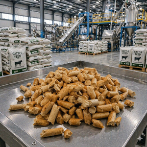 Ligne de production complète de granulés d'aliments pour animaux 1-2 TPH, ligne de production de granulés d'aliments pour poulets de chair 250, moulin à granulés entièrement automatique avec PLC - Product Image 3
