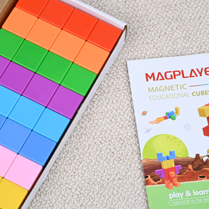 Jouets éducatifs Montessori pour enfants blocs de construction magnétiques bricolage <span class=keywords><strong>Puzzle</strong></span> magnétique jouets pour enfants 32 pièces <span class=keywords><strong>Cubes</strong></span> magnétiques 3.3cm - Product Image 6