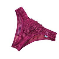 Culottes en dentelle élégantes à faible MOQ, transparentes en maille, coupe en V, pour anniversaire, lune de miel, rendez-vous galants