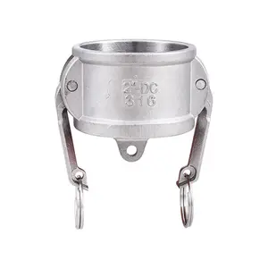 DC-type aluminum alloy stainless steel 304 ss316 DN 50 quick-release wrench type oil pipe coupling