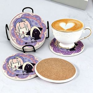 Custom Logo Marble Heat Insulating <b>Mat</b>, Square <b>Round</b> Sublimation Ceramic Coasters Blanks for Beer, Coffee & Bar Drinks - Product Image 1