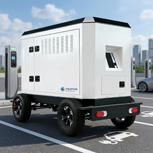 Système de recharge mobile pour véhicules électriques (VE) en conteneur, haute puissance et capacité, avec stockage d'énergie par batterie portable à refroidissement par air, 30kWh, 45kWh, 60kWh, 100kWh, 216kWh - Product Image 2