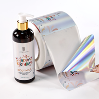 Étiquettes holographiques personnalisées en marque blanche pour bouteilles de soins personnels, huiles essentielles, parfums et cosmétiques – Rouleaux et feuilles en vrac de qualité supérieure