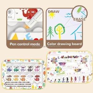Juguetes educativos para niños Montessori Playthrough Mode tablero de dibujo magnético laberinto cuentas clasificación de colores juguete tableta de dibujo - Product Image 4