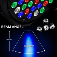 54 projecteurs de scène LED RGBW, 8 canaux DMX512, lumière PAR pleine couleur, stroboscope, télécommande, contrôle sonore, DJ/Disco, CRI 95 élevé, faisceau 120°, IP33