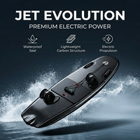 Envío Global OEM 72V 12KW Jetboard con Textura de Grafito Negro, Tabla de Surf Motorizada, Wakeboard, Embarcación Acuática con Correas y Asa