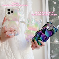 Coque de téléphone en TPU électroplaqué 13D motif ours pour iPhone 18 17 16 15 14 13 12 11 Pro Max Plus – Protection antichoc mignonne