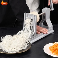 Nouveau spiraleur à légumes 3 lames, trancheuse à pommes de terre, machine à faire des nouilles, des chips bouclées, râpe à chou, à carottes, machine à couper les nouilles de pommes de terre