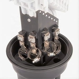 96/144 lõi mái vòm sợi quang Splice đóng cửa | IP68 không thấm nước | 1 + 4 cổng | cực/tường/trên không gắn kết | nhiệt co lại | surfiber/OEM - Product Image 5