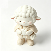 Figurine d'art de collection personnalisée en forme de mouton, statue de dessin animé en PVC et ABS, fabrication OEM en Chine, figurine personnalisée pour la vente en gros de produits de marque