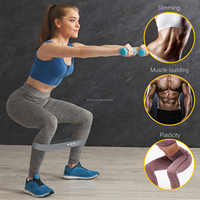 Set de Bandas de Resistencia Zakerda OEM de Látex Natural para Glúteos, Mini Bandas Elásticas Circulares para Fitness, Gimnasio y Entrenamiento en Casa, en Gris y Negro con Logo Personalizado