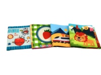 Vente flash Jouets éducatifs pour bébés et enfants, livres en tissu pour bébés, lot de 6