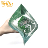 Sac en plastique personnalisable, contenant pour fenêtre, en aluminium imprimé, Transparent, à fermeture éclair pour serpent, OEM,