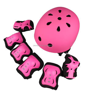 Casque et genouillères pour enfants de 3 à 12 ans, protection sportive double usage, skateboard, patins à roulettes, coque ABS, réglage de la couleur du logo personnalisé - Product Image 2