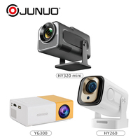 Projecteur portable JUNUO HY300 PRO YG300 Hy320mini Hy260pro 1080P Full HD pour extérieur, vente chaude, home cinéma, proyector pour usage domestique