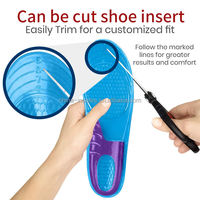 Plantillas Ortopédicas Personalizadas de Fábrica, Deportivas, Cómodas, con Soporte de Arco de Gel TPE, para Correr, Absorbentes de Impactos, Antideslizantes