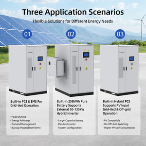 Sistema de almacenamiento de energía en baterías para exteriores de 261 kWh para proyectos de reducción de demanda de energía con inversor híbrido Solis de 125 kW - Product Image 3