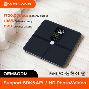 Smart Tempered Glass Body Fat Scale for Fitdays APP Sync Auto-Off High Precision Digital Bathroom Scale Weight BMI Muscle Mass - Product Image 1